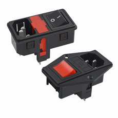 開關+插座+雙保險絲座 (3合1)